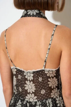 Robe Trompe L'oeil Avec Dentelle Appliquée -Élégance Soldes SS24 TSOLANGE 02 6