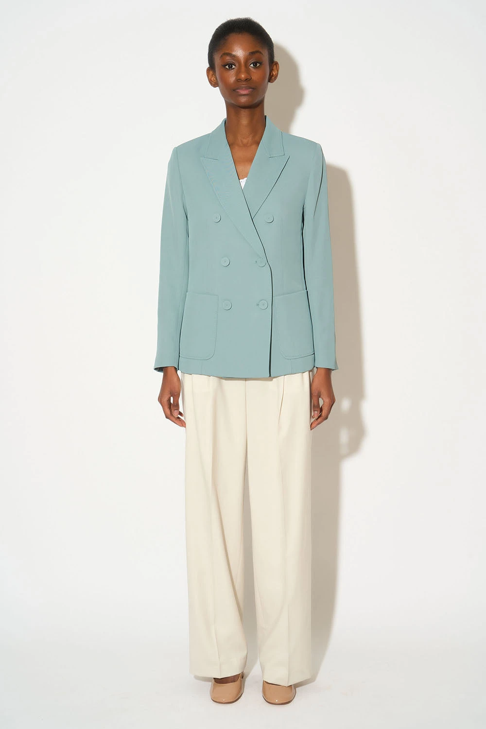 Veste à Double Croisure Et Poches Plaquées 15 Veste à Double Croisure Et Poches Plaquées - Image 13