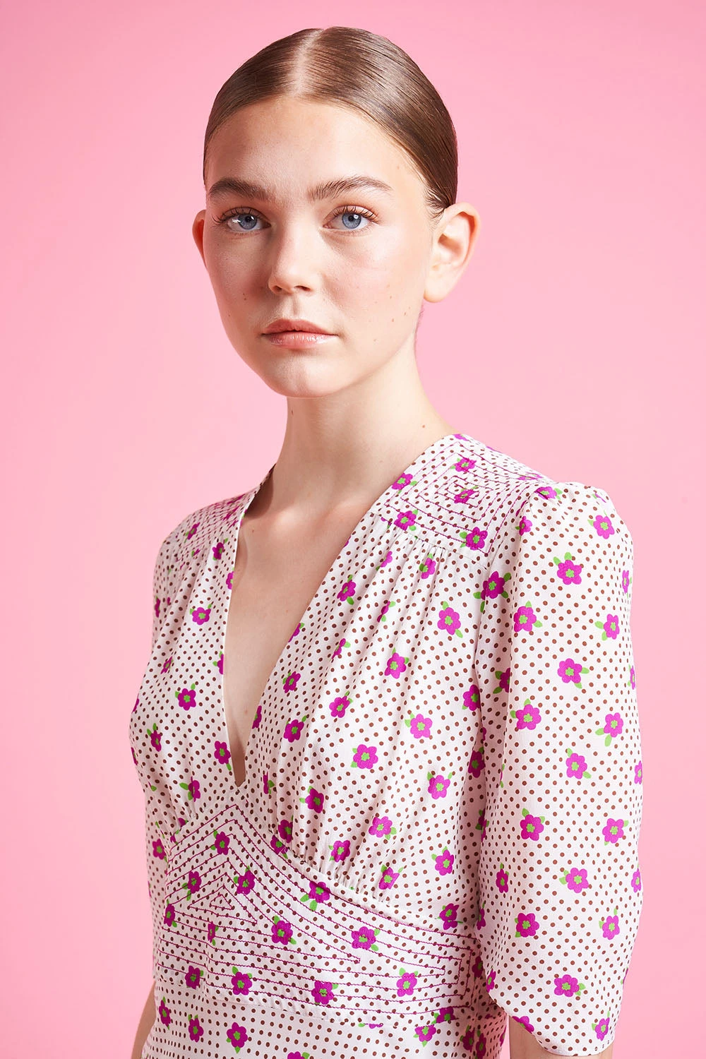 Robe Longueur Midi En Crêpe De Chine De Soie 5 Robe Longueur Midi En Crêpe De Chine De Soie - Image 3