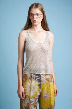 Débardeur En Perles Et Strass