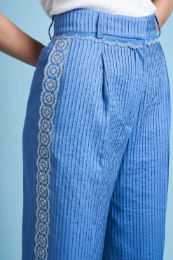 Short Taille Haute Avec Galon Brodé -Élégance Soldes SS24 Taragon 5