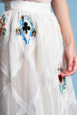 Jupe En Organza De Soie Brodée De Dentelle -Élégance Soldes SS24 Tbackamon 6 1 1380fd5a 7741 426d 9899 ea7e0127741a