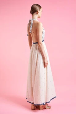 Robe Longue Dos Nu à La Taille élastiquée -Élégance Soldes SS24 Tbali 8