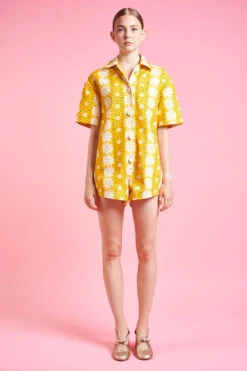 Combinaison Short à La Coupe Ample -Élégance Soldes SS24 Tbalita