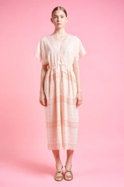 Robe Caftan Coulissée à La Taille -Élégance Soldes SS24 Tbarbara