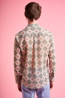 Chemise Coupe Droite En Voile De Coton Suisse Imprimé -Élégance Soldes SS24 Tbeauty 10 1