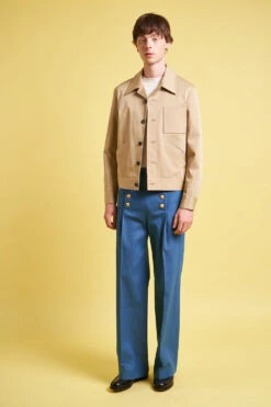 Blouson Ajusté En Gabardine De Coton 11 Blouson Ajusté En Gabardine De Coton -Élégance Soldes SS24 Tclement 3 1