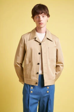 Blouson Ajusté En Gabardine De Coton