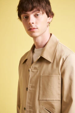 Blouson Ajusté En Gabardine De Coton 9 Blouson Ajusté En Gabardine De Coton -Élégance Soldes SS24 Tclement 8 1