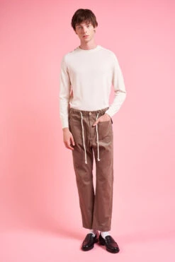 Pantalon Style Chino Coupe Carotte -Élégance Soldes SS24 Tdan 55 2 f4c170a0 ca2a 4433 a325 219c227fb61b