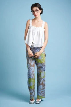 Top En Coton Orné De Dentelle -Élégance Soldes SS24 Tkid 01 5 1