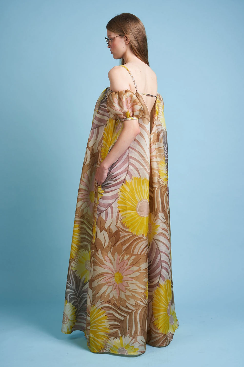 Robe Longue Ample Et Voluptueuse En Gazar De Soie 5 Robe Longue Ample Et Voluptueuse En Gazar De Soie - Image 4