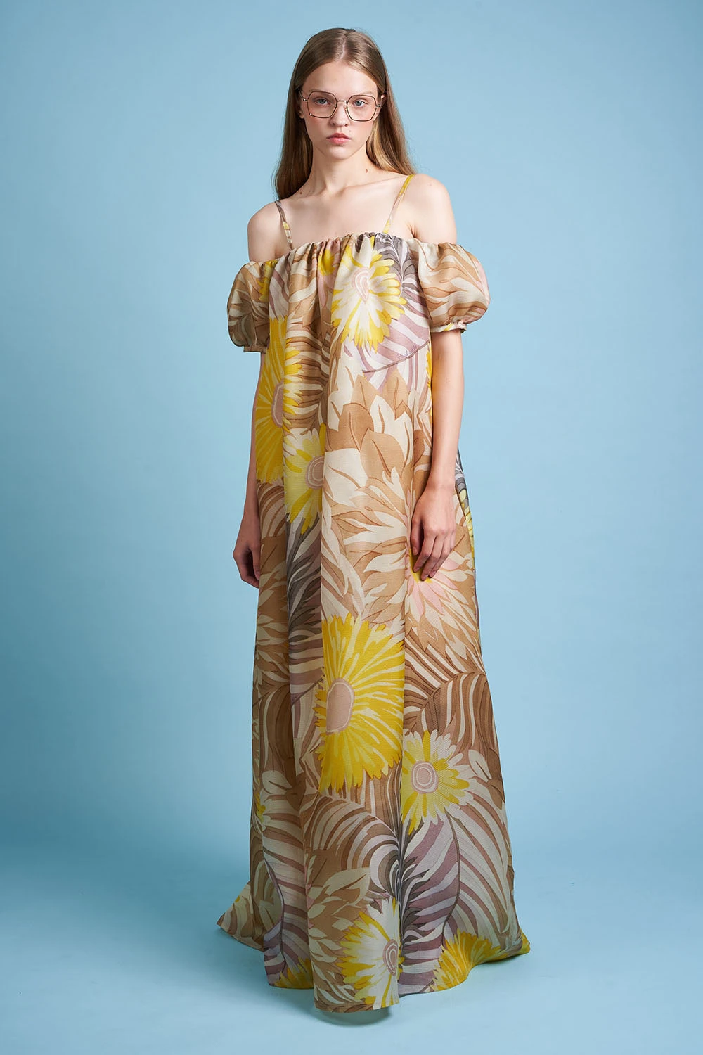 Robe Longue Ample Et Voluptueuse En Gazar De Soie 2 Robe Longue Ample Et Voluptueuse En Gazar De Soie