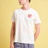 T-shirt En Jersey De Coton Brodé