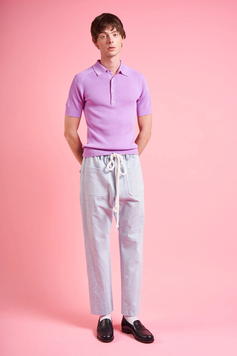 Pantalon Style Chino En Denim 3 Pantalon Style Chino En Denim