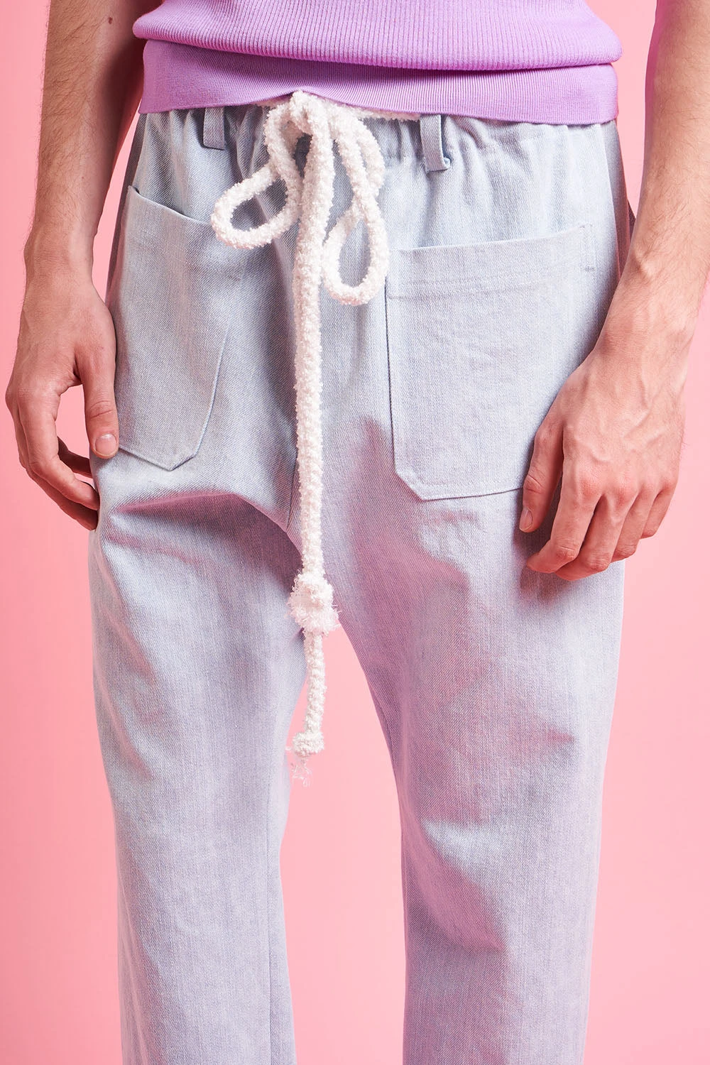 Pantalon Style Chino En Denim 4 Pantalon Style Chino En Denim - Image 2