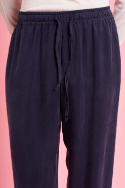 Pantalon En Twill De Cupro à La Coupe Décontractée -Élégance Soldes SS24 Tsalahy 15