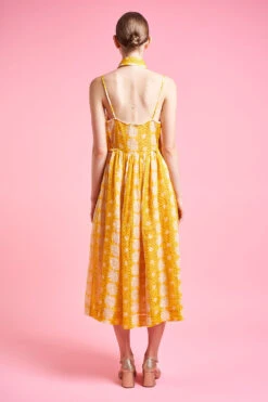 Robe Trompe L'oeil Avec Dentelle Appliquée -Élégance Soldes SS24 Tsolange 08 11