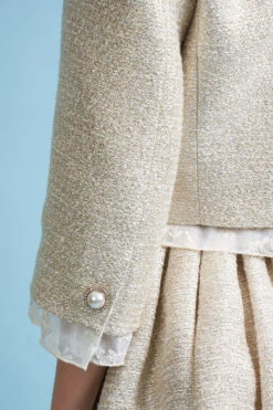 Veste Courte Et Ajustée En Tweed Lurex -Élégance Soldes SS24 Tstarlight 21