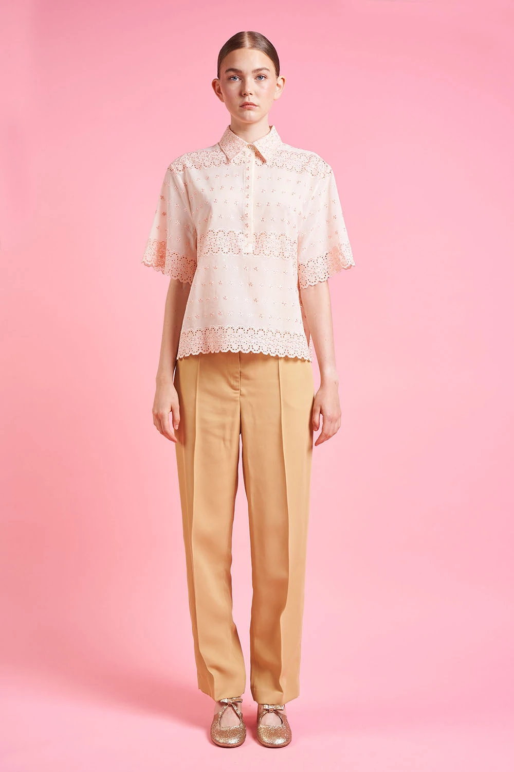 Blouse Coupe Large En Mousseline De Coton 6 Blouse Coupe Large En Mousseline De Coton - Image 4