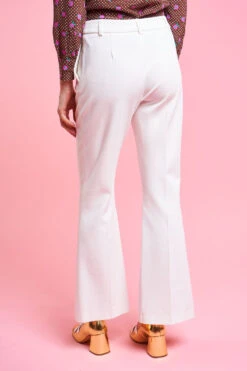 Pantalon à La Coupe Droite En Milano Italien -Élégance Soldes SS24 tbelgarde 4