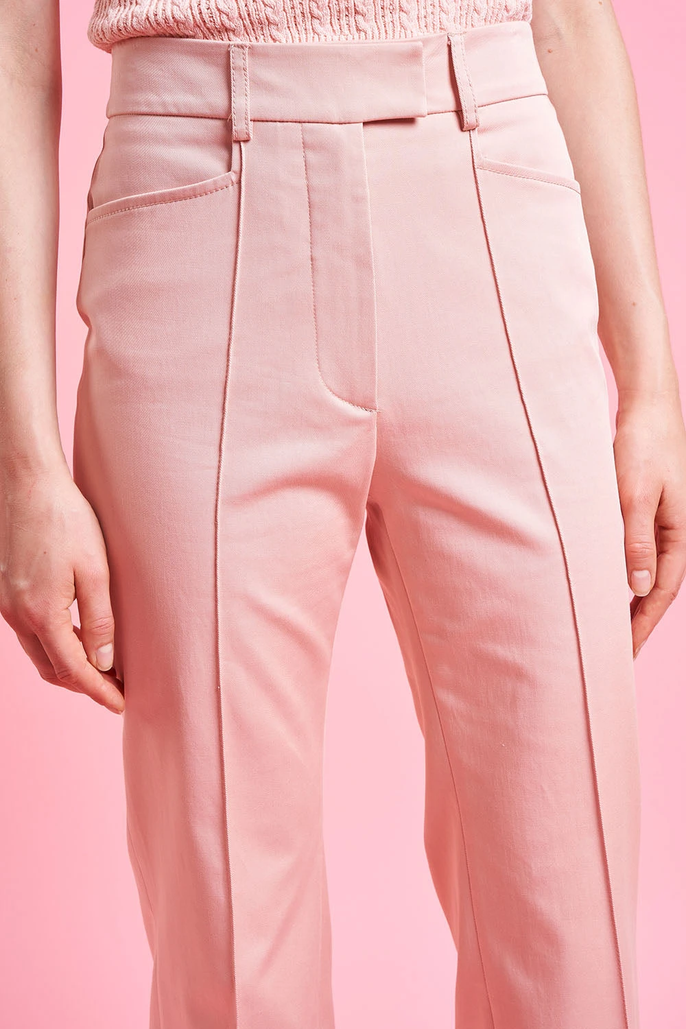 Pantalon Taille Haute Avec Revers 4 Pantalon Taille Haute Avec Revers - Image 2