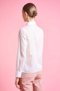 Chemise Coupe Droite Brodée -Élégance Soldes SS24 tcostarica 10