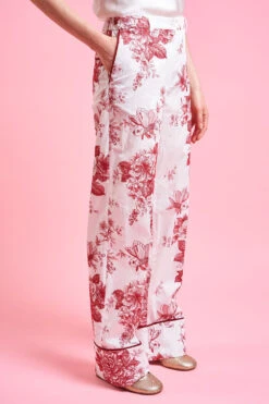 Pantalon Coupe Décontractée Aux Broderies Exclusives -Élégance Soldes SS24 tevans5