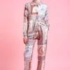 Pantalon En Twill De Soie Imprimé D'un Motif Foulard -Élégance Soldes SS24 tgaliote 3