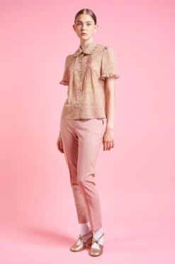 Pantalon Fuselé Longueur Cheville En Laine Tropicale