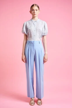 Pantalon Ample En Laine Tropicale D'Italie 20 Pantalon Ample En Laine Tropicale D'Italie -Élégance Soldes SS24 tlido 31 7