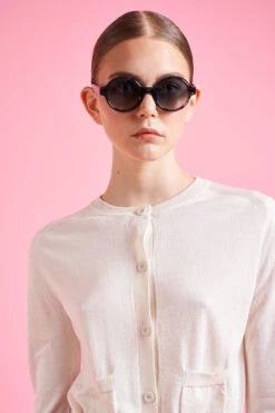 Cardigan Court Cintré En Cachemire Et Soie -Élégance Soldes SS24 tpablo 12 11