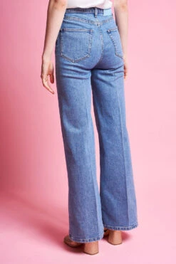 Jean Taille Haute à La Coupe Droite -Élégance Soldes SS24 tphoenix 31 5