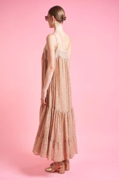 Robe Longue à Bretelles Volantée 9 Robe Longue à Bretelles Volantée -Élégance Soldes SS24 tplaya 18