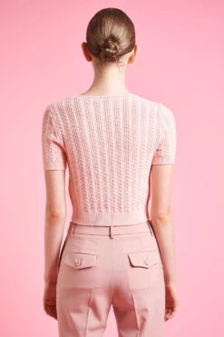 Cardigan Court à Manches Courtes -Élégance Soldes SS24 trigolo 6