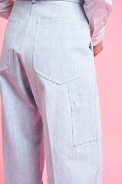 Pantalon Coupe Ample Effet Cargo -Élégance Soldes SS24 trio 13