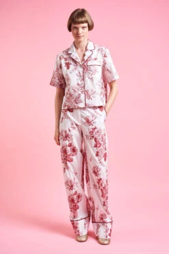 Pantalon Coupe Décontractée Aux Broderies Exclusives