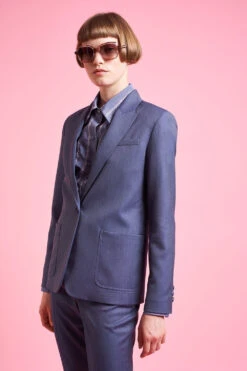 Veste Tailleur Cintrée à Simple Croisure