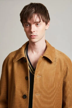 Manteau Raglan En Velours Côtelé De Coton -Élégance Soldes Sandre 75 2