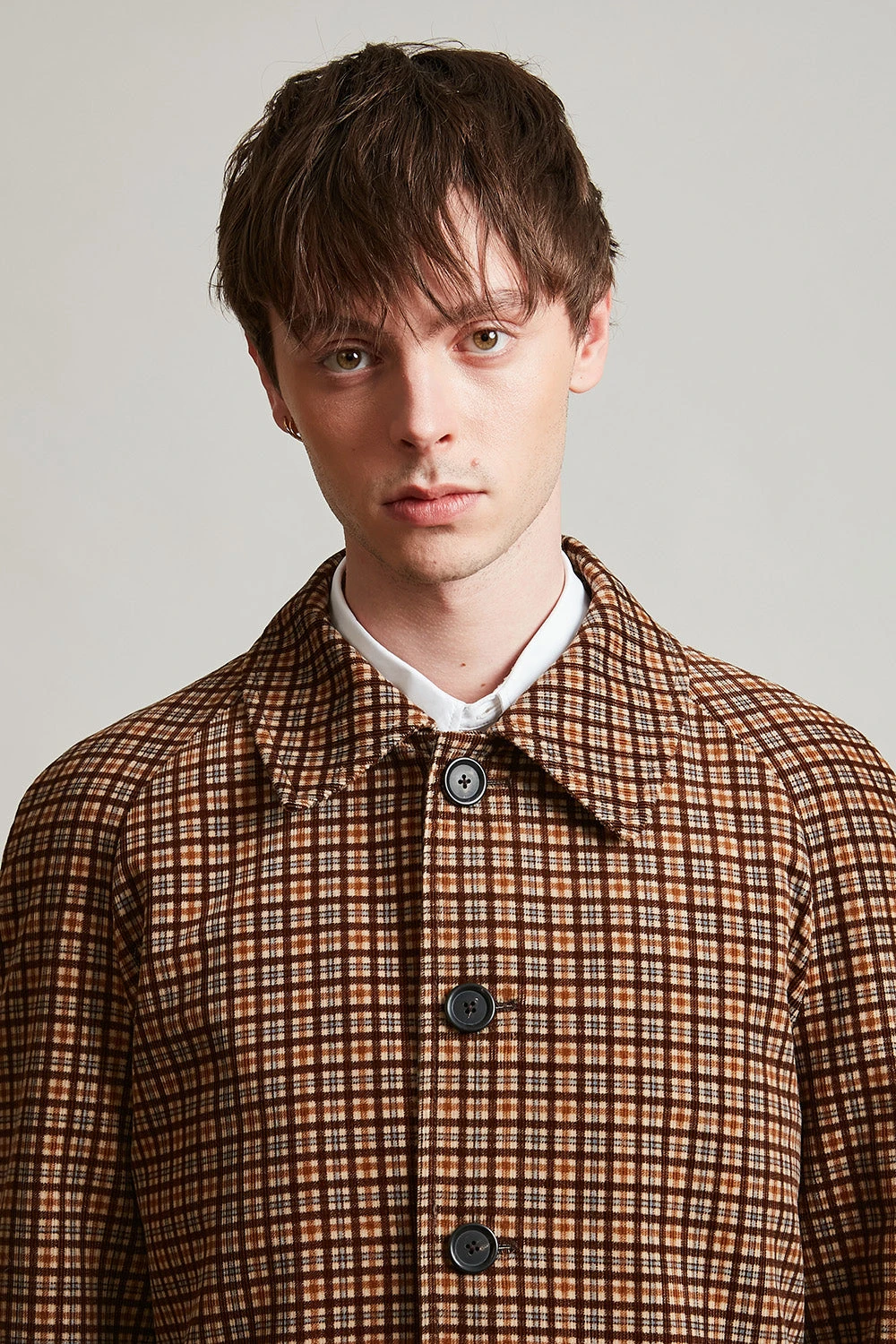 Manteau Raglan En Velours Côtelé De Coton Corduroy à Carreaux 4 Manteau Raglan En Velours Côtelé De Coton Corduroy à Carreaux - Image 2