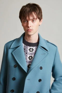 Manteau évasé Sur Le Bas En Cady De Laine -Élégance Soldes Sdavis 31 8