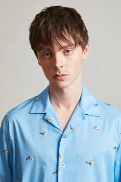 Chemise En Popeline Brodée De Fleurs En Sequins 8 Chemise En Popeline Brodée De Fleurs En Sequins -Élégance Soldes Sheracles 4