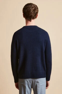 Pull Col Rond En Cachemire Et Laine 22 Pull Col Rond En Cachemire Et Laine -Élégance Soldes Snewyork 03 4