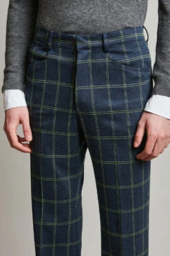 Pantalon Tailleur En Jersey Au Motif Jacquard Tissé En Italie 12 Pantalon Tailleur En Jersey Au Motif Jacquard Tissé En Italie -Élégance Soldes Squealy 03 3