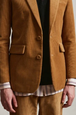 Veste Tailleur En Velours Côtelé De Coton -Élégance Soldes Svian 75 2