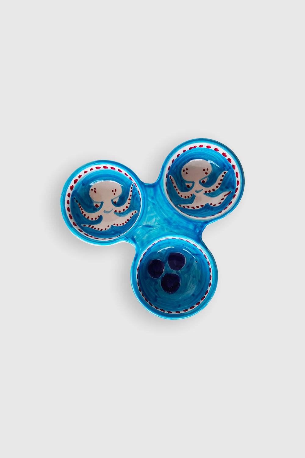 Trio De Bols à Tapas En Céramique Poulpe 3 Trio De Bols à Tapas En Céramique Poulpe