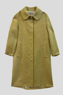 Manteau En Tweed Tissé En France