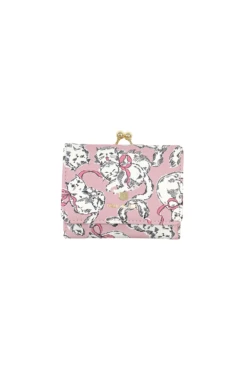 Petit Porte Monnaie Rose Motif Chats
