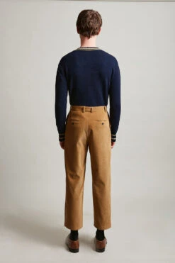 Pantalon En Velours Côtelé De Coton Corduroy -Élégance Soldes sdouglas 3