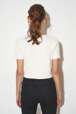 Cardigan Court à Manches Courtes -Élégance Soldes ss24 trigolo 1787